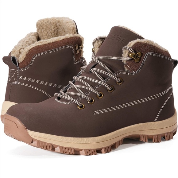 Dark Brown Nubuck Water Resistance Warm Boots main image 6